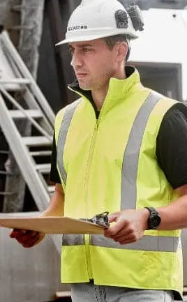 SYZMIK Unisex Hi Vis Waterproof Reversible Vest ZV228 Syzmik